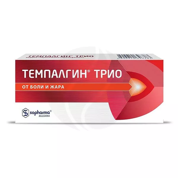 Изображение товара Темпалгин Трио таблетки, 10 штук - быстрое снятие боли и температура Изображение товара Темпалгин Трио таблетки, 10 штук - быстрое снятие боли и температура