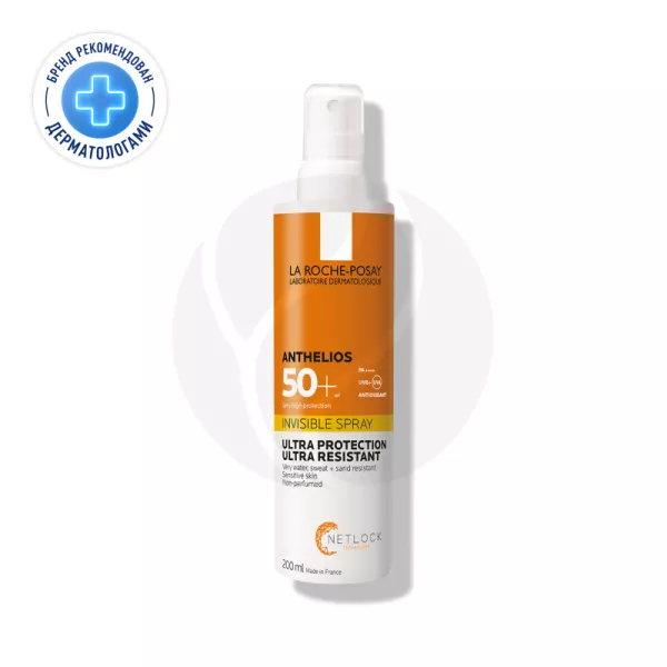 Изображение товара Солнцезащитный спрей La Roche-Posay Anthelios SPF 50+ 200мл водоустойчивый