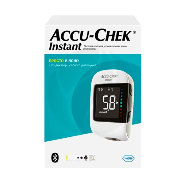 Изображение товара Глюкометр Accu-Chek Instant для быстрого и точного определения уровня глюкозы