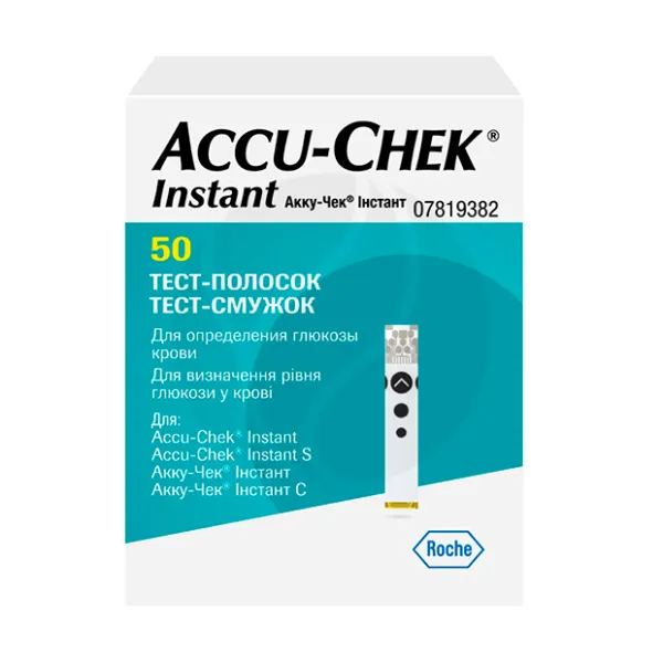 Изображение товара Тест-полоски Accu-Chek Инстант 50 шт для глюкометра