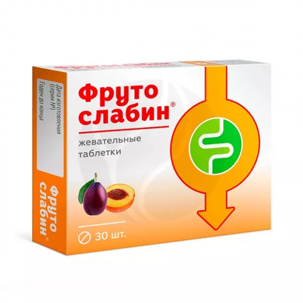 Фрутослабин таблетки жевательные 600мг, №30
