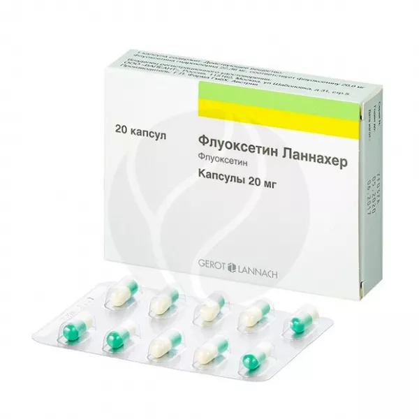 Изображение товара Флуоксетин Ланнахер капсулы 20мг - средство для лечения депрессии