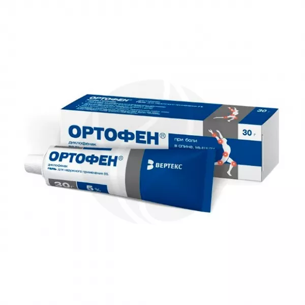 Ортофен гель д/наружн. прим. 5%, 30г Вертекс