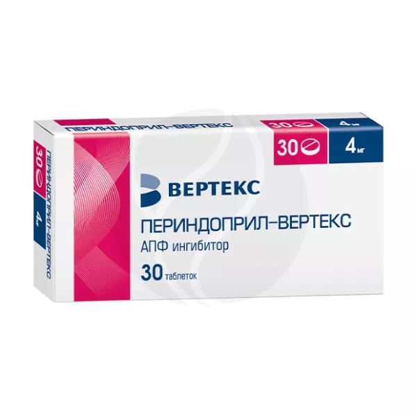 Изображение товара Периндоприл-Вертекс таблетки 4 мг, №30