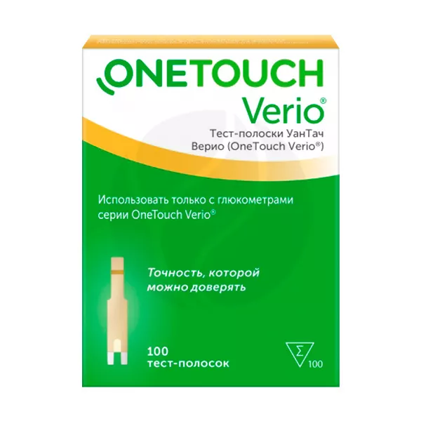 Изображение товара Тест-полоски Lifescan OneTouch Verio для глюкометра Reflect (2 флакона по 50 шт.) Изображение товара Тест-полоски Lifescan OneTouch Verio для глюкометра Reflect (2 флакона по 50 шт.)