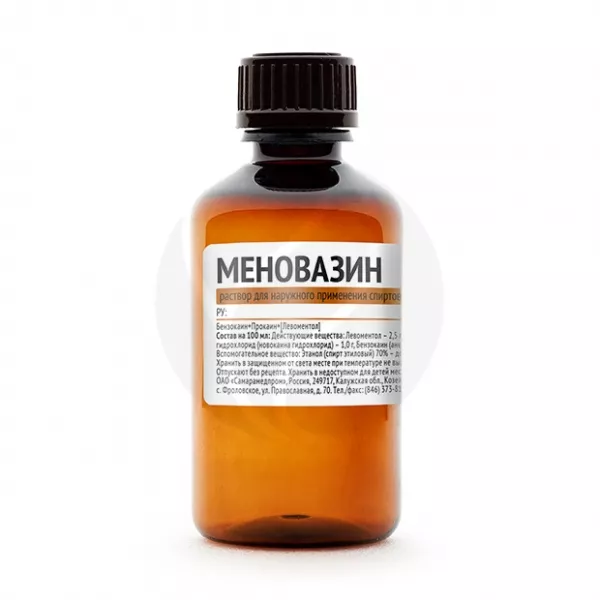 Меновазин раствор д/наружн. прим., 40мл Самарамедпром ОАО