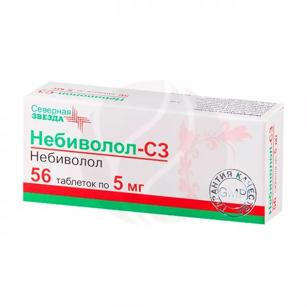 Небиволол-СЗ таблетки 5мг, №56