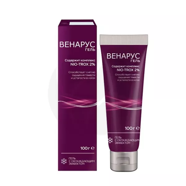 Изображение товара Венарус гель д л наружного применения 100 г для венозных заболеваний и усталости ног