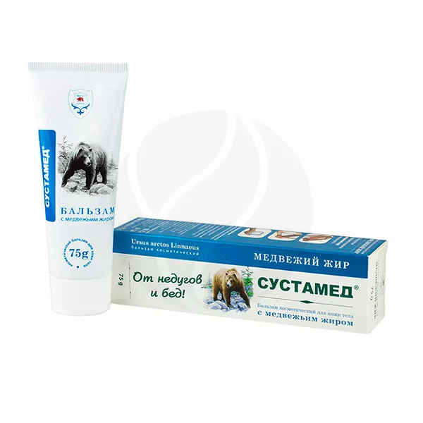 Изображение товара Сустамед бальзам с медвежьим жиром 75 г натуральное средство для здоровья Изображение товара Сустамед бальзам с медвежьим жиром 75 г натуральное средство для здоровья
