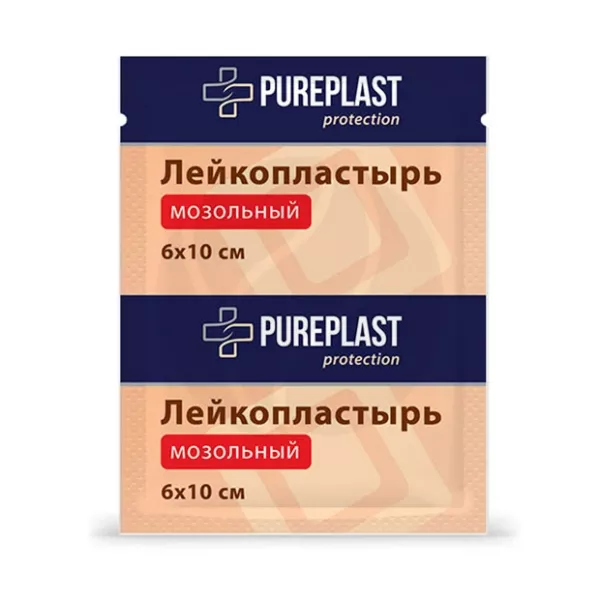 Изображение товара Pureplast пластырь мозольный 6х10 см №1 надежная защита от мозолей