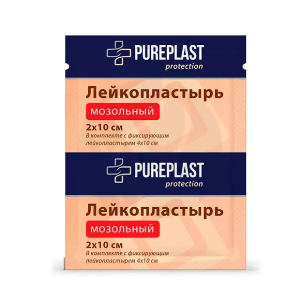 Изображение товара Pureplast пластырь мозольный №1 2x10см для заживления и защиты кожи