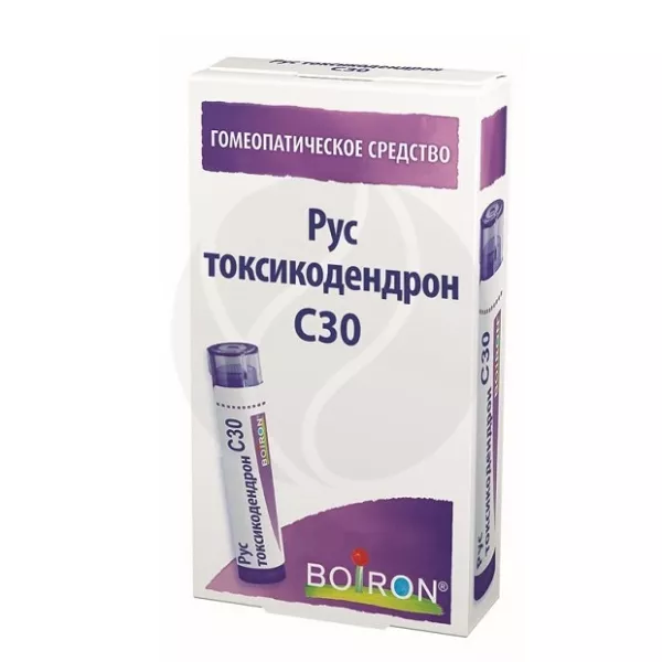 Изображение товара Рус токсикодендрон C30 гомеопатические гранулы для внутреннего приема