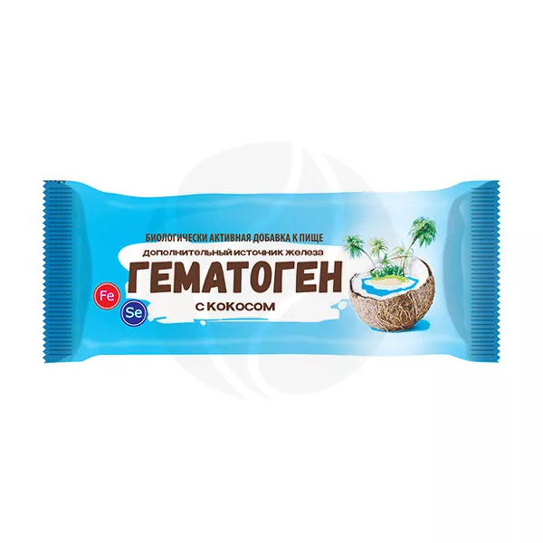 Изображение товара Гематоген Форте с кокосом, 50г Изображение товара Гематоген Форте с кокосом, 50г