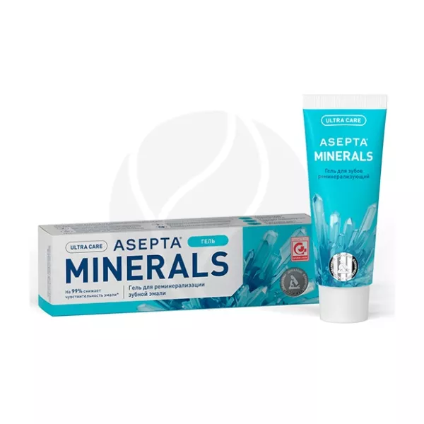 Изображение товара Гель Asepta Minerals для реминерализации зубной эмали 40г Изображение товара Гель Asepta Minerals для реминерализации зубной эмали 40г