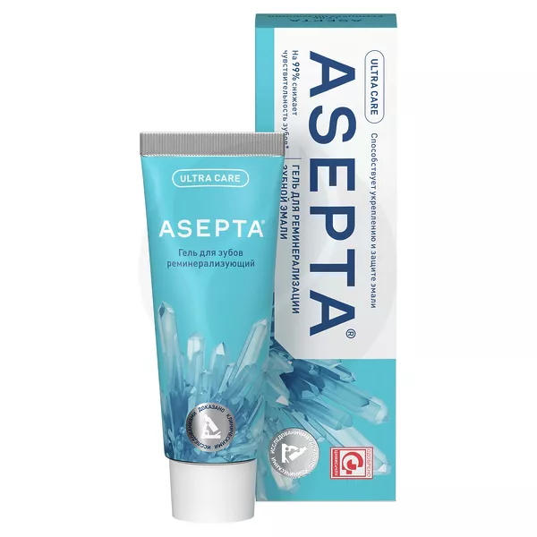 Изображение товара Гель Asepta Minerals для реминерализации зубной эмали 40г Изображение товара Гель Asepta Minerals для реминерализации зубной эмали 40г