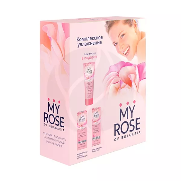 Изображение товара Подарочный набор My Rose of Bulgaria комплексное увлажнение 50мл+20мл+75мл