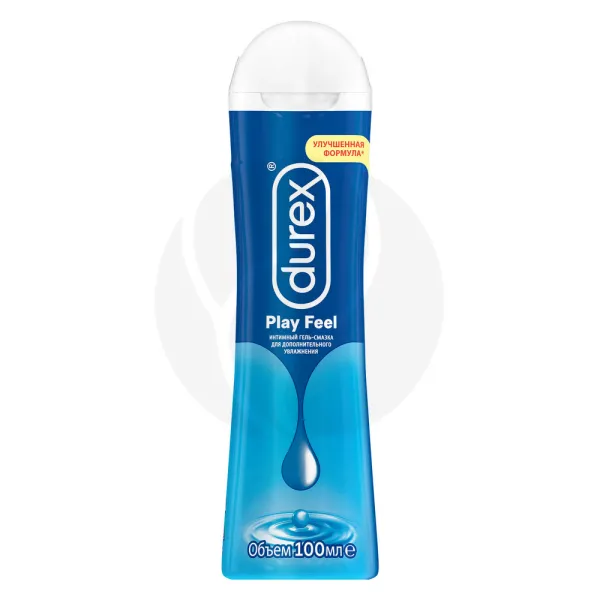 Изображение товара Гель-смазка Durex Play Feel 100 мл, на водной основе, совместима с презервативами
