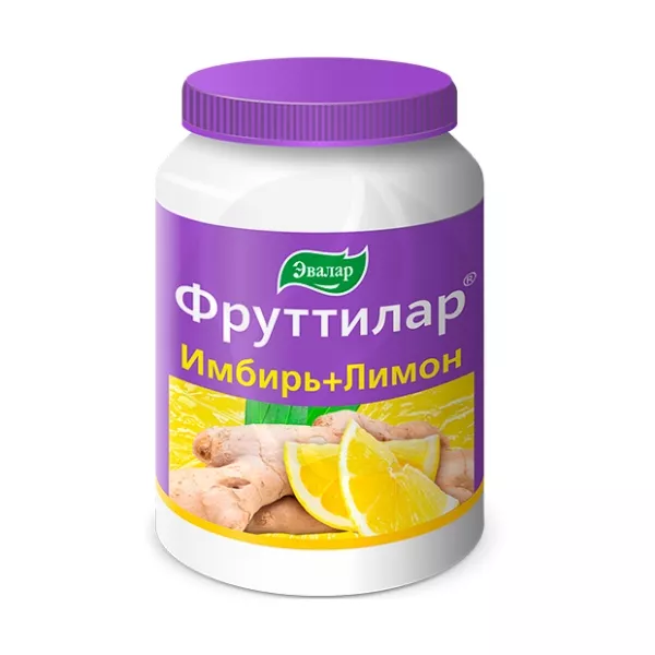 Эвалар Фруттилар Имбирь+лимон пастилки жевательные, №30