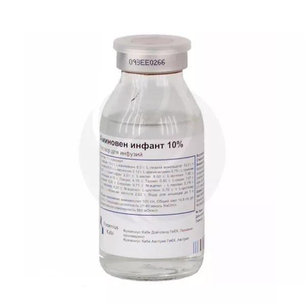 Изображение товара Аминовен Инфант 10% раствор д/инфузий 100 мл №10 от Fresenius Kabi