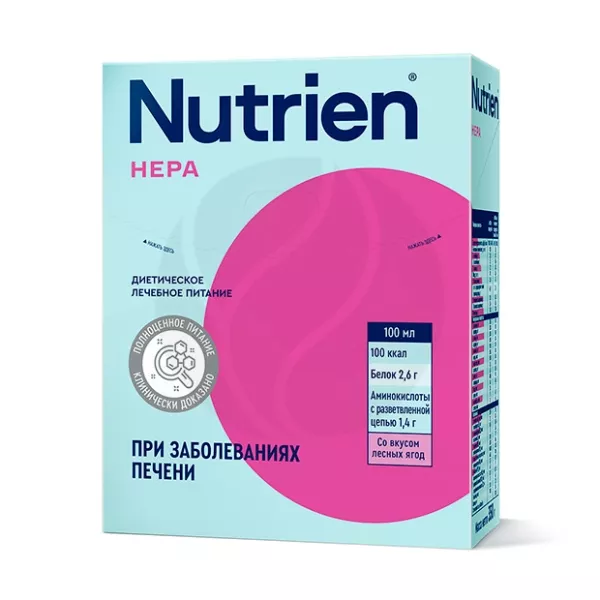 Изображение товара Nutrien Hepa Лечебное питание при заболеваниях печени лесные ягоды 350г Изображение товара Nutrien Hepa Лечебное питание при заболеваниях печени лесные ягоды 350г