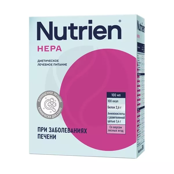 Изображение товара Nutrien Hepa Лечебное питание при заболеваниях печени лесные ягоды 350г Изображение товара Nutrien Hepa Лечебное питание при заболеваниях печени лесные ягоды 350г