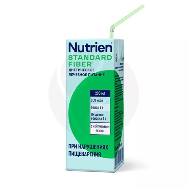 Nutrien Standard Fiber Жидкое лечебное питание с пищевыми волокнами, нейтральный вкус, 200мл