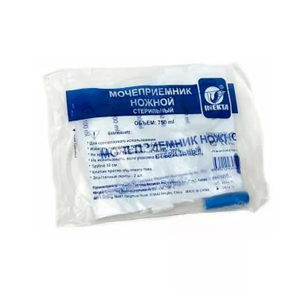 Изображение товара Мочеприемник ножной стерильный 750 мл одноразовый для медицинского использования