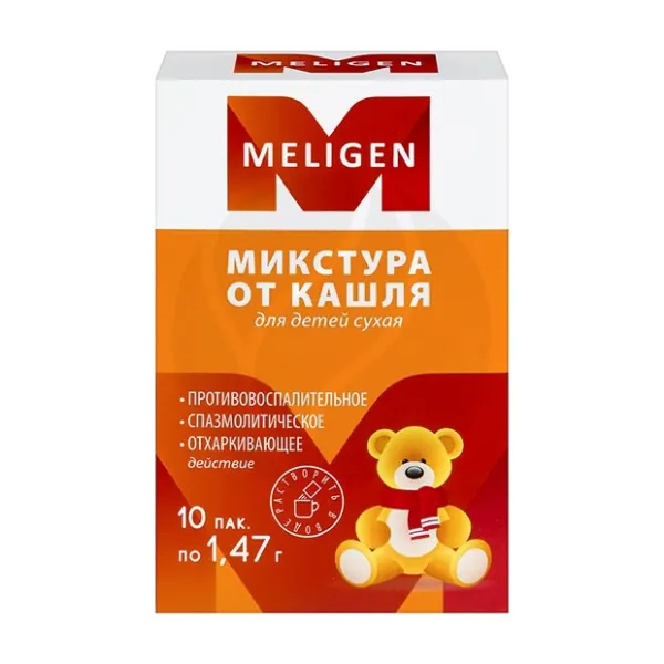 Изображение товара Сухая микстура от кашля для детей порошок для приготовления раствора