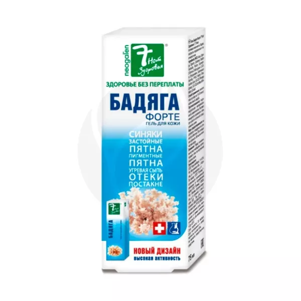Изображение товара 7 нот здоровья Бадяга Форте гель для тела 75мл натуральное средство для кожи
