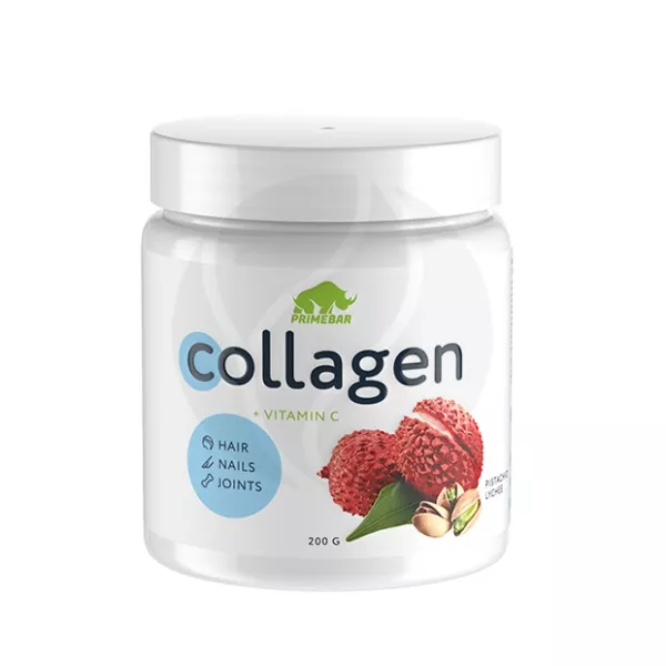 Primekraft Primebar коллаген порошок со вкусом фисташки и личи, 200г