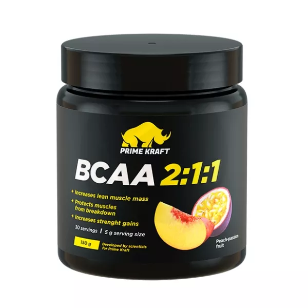 Primekraft БЦАА/ВСАА 2:1:1 порошок Персик-маракуйя, 150г
