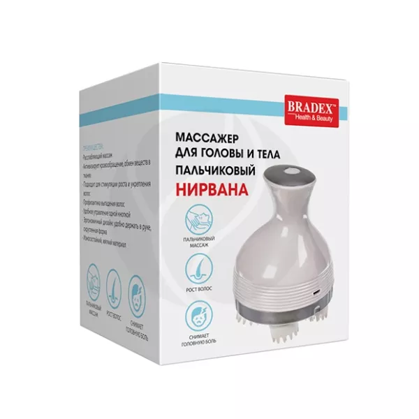 Bradex массажер для головы и тела пальчиковый Нирвана
