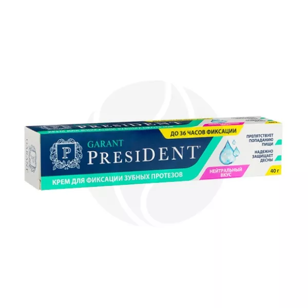 Изображение товара PresiDENT Garant крем для фиксации зубных протезов с нейтральным вкусом, 40г