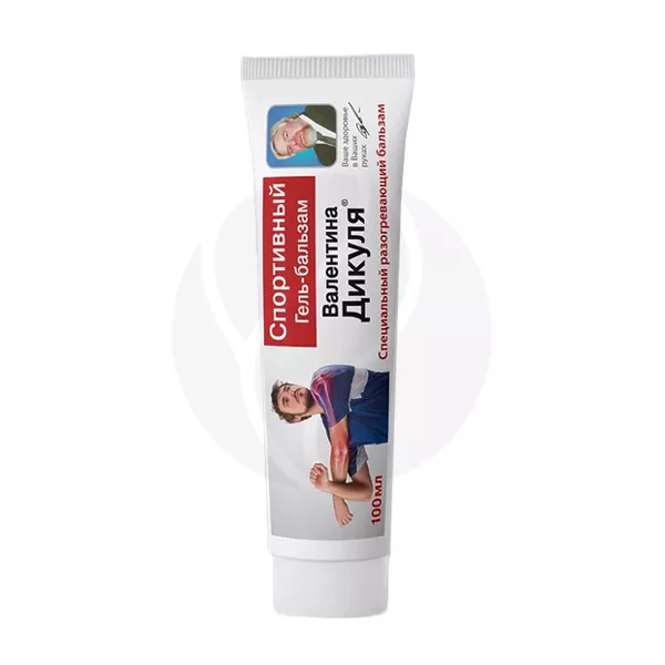 Изображение товара В.Дикуль спортивный гель-бальзам для тела 100мл для восстановления и ухода за кожей