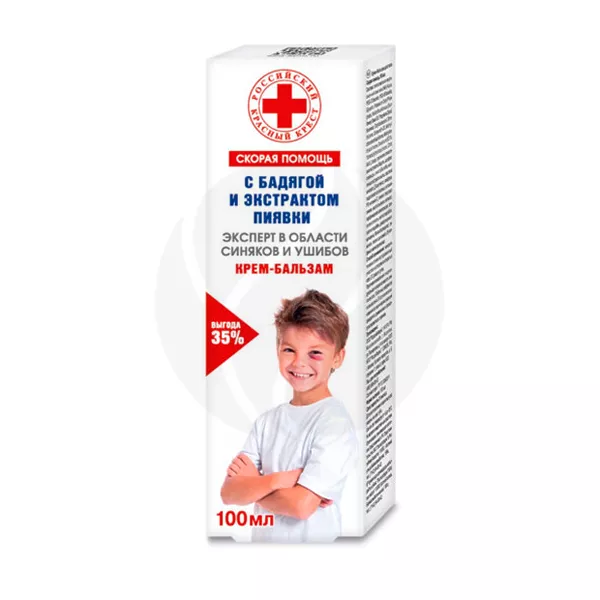 Изображение товара Скорая помощь крем-бальзам от синяков и ушибов, 100мл Изображение товара Скорая помощь крем-бальзам от синяков и ушибов, 100мл
