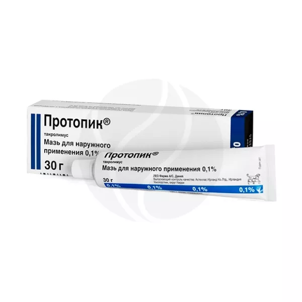 Изображение товара Протопик мазь 0,1% 30г для наружного применения ирландского производства