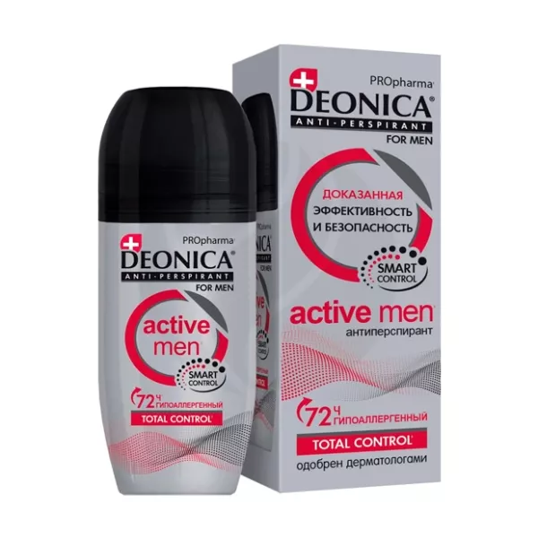 Изображение товара Deonica For men propharma active men антиперспирант ролик, 50мл