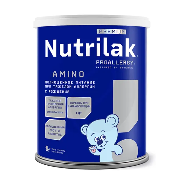 Изображение товара Nutrilak Premium ProAllergy AMINO сухая смесь (0+), 400г Изображение товара Nutrilak Premium ProAllergy AMINO сухая смесь (0+), 400г