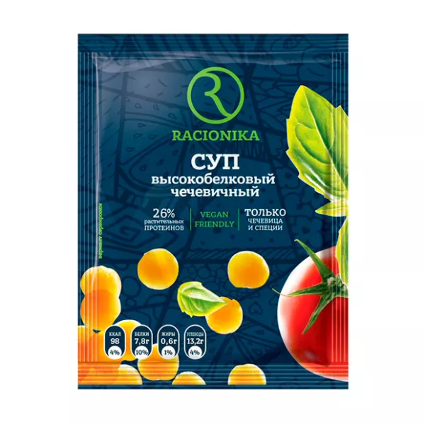 Racionika Diet суп чечевичный диетический, 30г