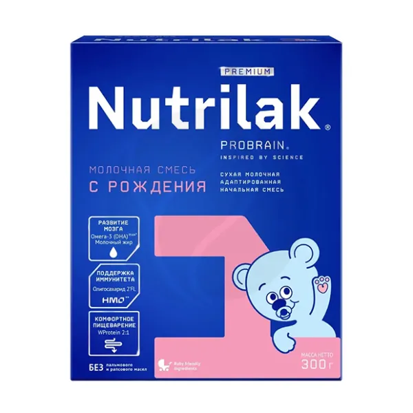 Изображение товара Nutrilak Premium 1 сухая молочная смесь (0+), 300г Изображение товара Nutrilak Premium 1 сухая молочная смесь (0+), 300г