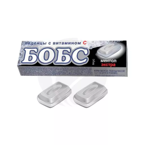 Изображение товара Леденцы экстра ментол с витамином C 35г БОБС для свежести и иммунитета