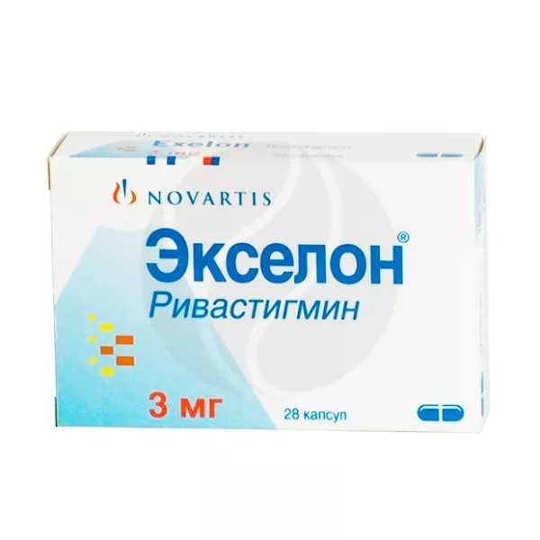 Изображение товара Экселон капсулы 3мг No28 - лекарство для улучшения памяти и когнитивных функций