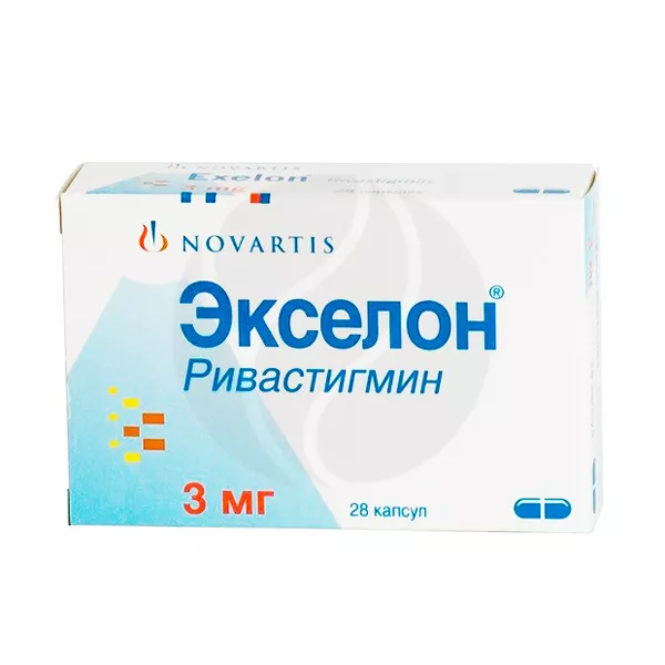 Изображение товара Экселон капсулы 3мг No28 - лекарство для улучшения памяти и когнитивных функций