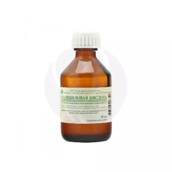 Салициловая кислота-Тульская ф.фаб-а раствор д/наружн. прим. 2%, 40мл