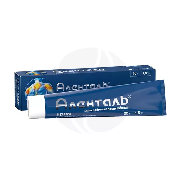 Изображение товара Аленталь крем 1,5% 50г для наружного применения против воспаления и боли