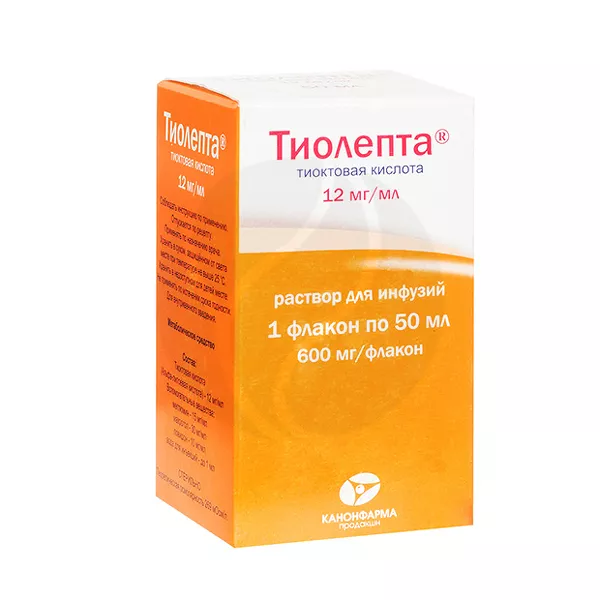 Изображение товара Тиолепта раствор д/инфузий 12мг/мл, 50мл №1 Изображение товара Тиолепта раствор д/инфузий 12мг/мл, 50мл №1