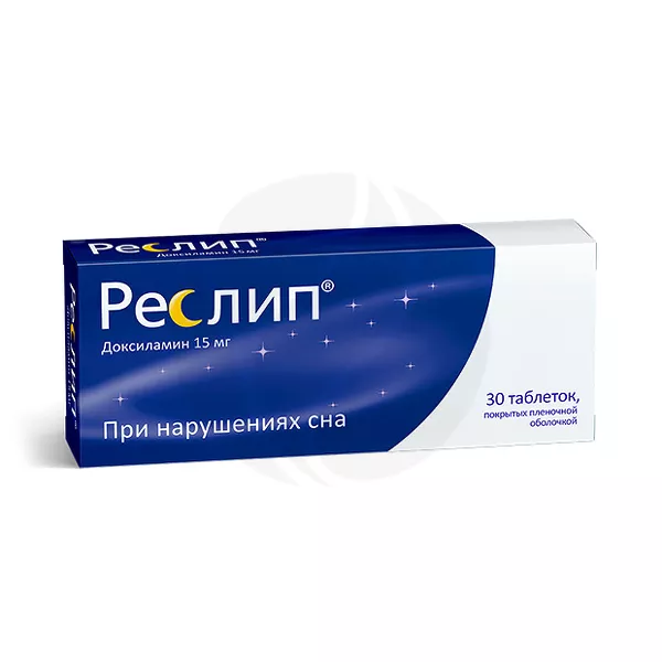 Изображение товара Реслип таблетки покрыт. п/о 15мг, №30 для борьбы с аллергией Изображение товара Реслип таблетки покрыт. п/о 15мг, №30 для борьбы с аллергией