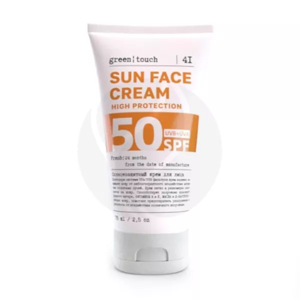 Изображение товара Green touch Sun солнцезащитный крем для лица SPF 50, 75мл Изображение товара Green touch Sun солнцезащитный крем для лица SPF 50, 75мл