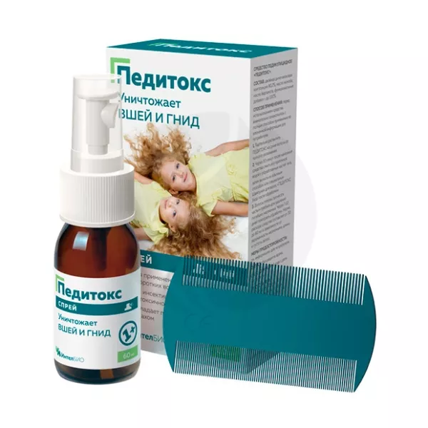 Педитокс спрей д/наружн. прим. средство от вшей и гнид, 60мл