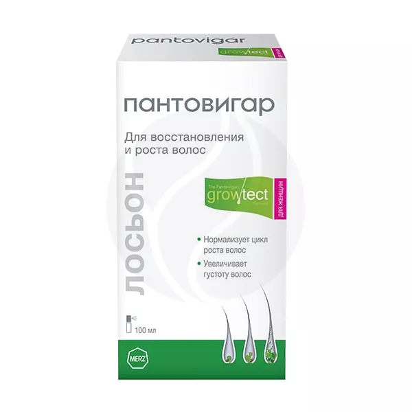 Изображение товара Пантовигар лосьон для восстановления и роста волос для женщин, 100мл Изображение товара Пантовигар лосьон для восстановления и роста волос для женщин, 100мл